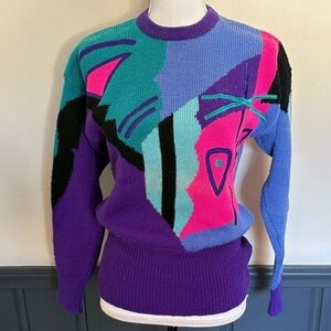 Vintage Meister 100% New Wool Sweater. Size Small